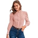 MIZAGO Women39s Solid Button Front Shirts