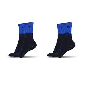 mizaki double coloured anti-slip football socks for men amp women calf length - football grip stockings with rubber pad grip technology