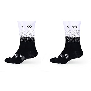 mizaki double coloured anti-slip football socks for men amp women calf length - football grip stockings with rubber pad grip technology