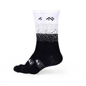 mizaki double coloured anti-slip football socks for men amp women calf length - football grip stockings with rubber pad grip technology