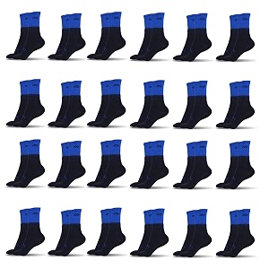 mizaki double coloured anti-slip football socks for men amp women calf length - football grip stockings with rubber pad grip technology