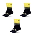 Mizaki Double Coloured Anti-Slip Football Socks for Men &amp; Women Calf Length - Football Grip Stockings with Rubber Pad Grip Technology
