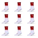 Mizaki Double Coloured Anti-Slip Football Socks for Men &amp; Women Calf Length - Football Grip Stockings with Rubber Pad Grip Technology