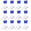 Mizaki Double Coloured Anti-Slip Football Socks for Men &amp; Women Calf Length - Football Grip Stockings with Rubber Pad Grip Technology