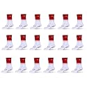 Mizaki Double Coloured Anti-Slip Football Socks for Men &amp; Women Calf Length - Football Grip Stockings with Rubber Pad Grip Technology