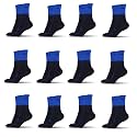 Mizaki Double Coloured Anti-Slip Football Socks for Men &amp; Women Calf Length - Football Grip Stockings with Rubber Pad Grip Technology