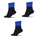 Mizaki Double Coloured Anti-Slip Football Socks for Men &amp; Women Calf Length - Football Grip Stockings with Rubber Pad Grip Technology