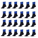 Mizaki Double Coloured Anti-Slip Football Socks for Men &amp; Women Calf Length - Football Grip Stockings with Rubber Pad Grip Technology