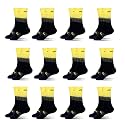 Mizaki Double Coloured Anti-Slip Football Socks for Men &amp; Women Calf Length - Football Grip Stockings with Rubber Pad Grip Technology
