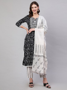 Mizaz Women Kurta Pant Dupatta Set