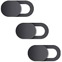 Mizi Metal Webcam Privacy Cover Slide [3 Pack], Camera Blocker Sticker, Protect Your Privacy and Security for Computer, Laptop, Tablets & Phones - Black