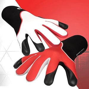 primas vg 10 goalkeeper gloves  hybrid negative cut 4mm latex palm thumbwrap technology skin wrap fit versatile grip 10 breathable amp snug fit for match amp trainingtrue red 8