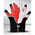 Primas VG 1.0 Goalkeeper Gloves – Hybrid Negative Cut, 4mm Latex Palm, ThumbWrap Technology, Skin Wrap Fit, Versatile Grip 1.0, Breathable &amp; Snug Fit for Match &amp; Training(True Red, 8)