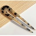 Hair Pins for Buns, U Shape Tortoise Shell Hair Accessories for Women, 4.7 Inch French Large U Pin Hair Sticks Clips for Thin Thick Hair