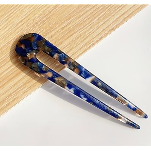 tortoise shell french hair fork u shape clips for thin thick hair 47 inch classic cellulose acetate 2 prong bun hair sticks chignon