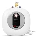 Electric Tank Water Heater 4.0 Gal, 120V Mini Under Sink with Anode Rod