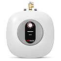 Electric Tank Water Heater 8.0 Gal, 120V Mini Under Sink with Anode Rod