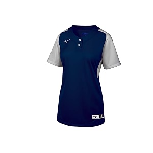 mizuno aerolite 2-button fastpitch fastpitch softball jersey