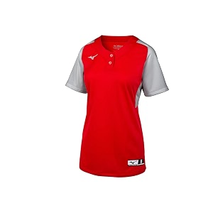 Mizuno Aerolite 2-Button Fastpitch Fastpitch Softball Jersey
