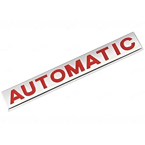 mizzeo 3d premium car emblem stylish automatic silver amp red badge automotive decal amp sticker compatible with all cars