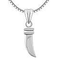 MJ 925 Small Size Chand Suraj Hai Chaku Crescent Moon Design Pure 92.5 Sterling Silver Pendant With Certificate of Authenticity | Chandi Pendant Only
