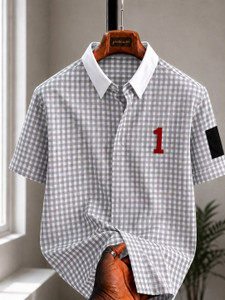 Mj fashion Men Checkered Casual Multicolor Shirt