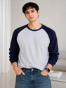 MK Digital Colorblock Men Round Neck Grey