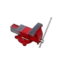 Mk Germany base (8 no.) professional heavy steel Iron Bench Vice heavy duty swivel Base (203mm), red