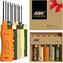 MK Lighter 5pcs. Outdoor Series Candle Lighters, Windproof Torch Flame, BBQ Grills, Camping Lighters, Outdoor Activities, Refillable Butane, Multipurpose Lighters (Assorted-5pc)