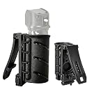 MK3 Pepper Spray Holster for Duty Belt & MOLLE System, 360° Adjustable 16 Positions OC Spray Holder, Heavy Duty Polymer Quick Release Belt Clip for Law Enforcement, Tactical Gear