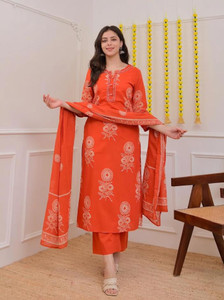 mksv Women Kurta Pant Dupatta Set