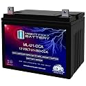 ML-U1-CCA -12 Volt, 200 CCA, Nut and Bolt (NB) Terminal, Rechargeable SLA AGM Battery