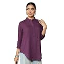 Mlada Hemline Solid Shirts for Women 