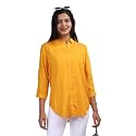 Mlada Hemline Solid Shirts for Women 