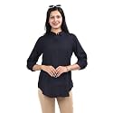Mlada Hemline Solid Shirts for Women 