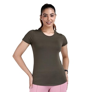 Mlada Luxury Athleisure T Shirt Polyester Stretch