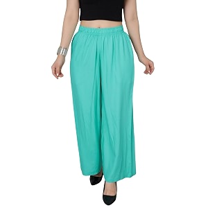 Mlada Rayon Palazzo Pants for Women