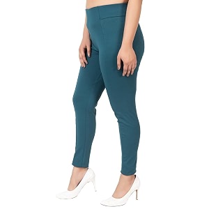 mlada slim fit jeggings with elastic waist band for women office work formal wear trousers stretch cotton knit high waist skinny fit jeggings lycra pants travel comfort jeggings