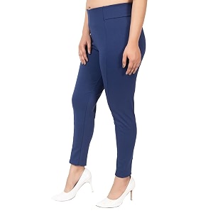 mlada slim fit jeggings with elastic waist band for women office work formal wear trousers stretch cotton knit high waist skinny fit jeggings lycra pants travel comfort jeggings