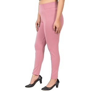 mlada slim fit jeggings with elastic waist band for women office work formal wear trousers stretch cotton knit high waist skinny fit jeggings lycra pants travel comfort jeggings