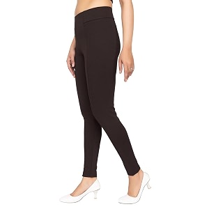 mlada slim fit jeggings with elastic waist band for women office work formal wear trousers stretch cotton knit high waist skinny fit jeggings lycra pants travel comfort jeggings