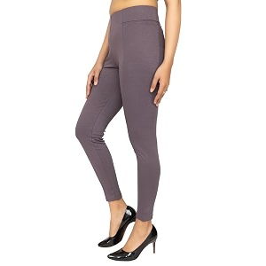 mlada slim fit jeggings with elastic waist band for women office work formal wear trousers stretch cotton knit high waist skinny fit jeggings lycra pants travel comfort jeggings