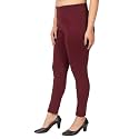 Mlada Slim Fit Jeggings with Elastic Waist Band for Women Office Work Formal Wear Trousers Stretch Cotton Knit High Waist Skinny Fit Jeggings Lycra Pants Travel Comfort Jeggings