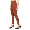 Mlada Slim Fit Jeggings with Elastic Waist Band for Women Office Work Formal Wear Trousers Stretch Cotton Knit High Waist Skinny Fit Jeggings Lycra Pants Travel Comfort Jeggings