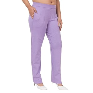 Mlada Straight Fit Cigarette Pencil Pants Elastic