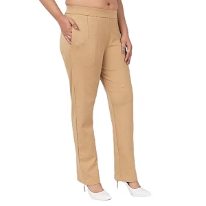 Mlada Straight Fit Cigarette Pencil Pants Elastic