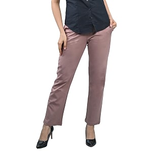 Mlada Straight Fit Cigarette Pencil Pants Elastic