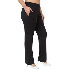 Mlada Straight Fit Cigarette Pencil Pants Elastic