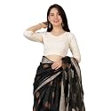 Mlada V-Neck Stretchable Saree Blouse Top for