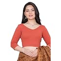 Mlada V-Neck Stretchable Saree Blouse Top for
